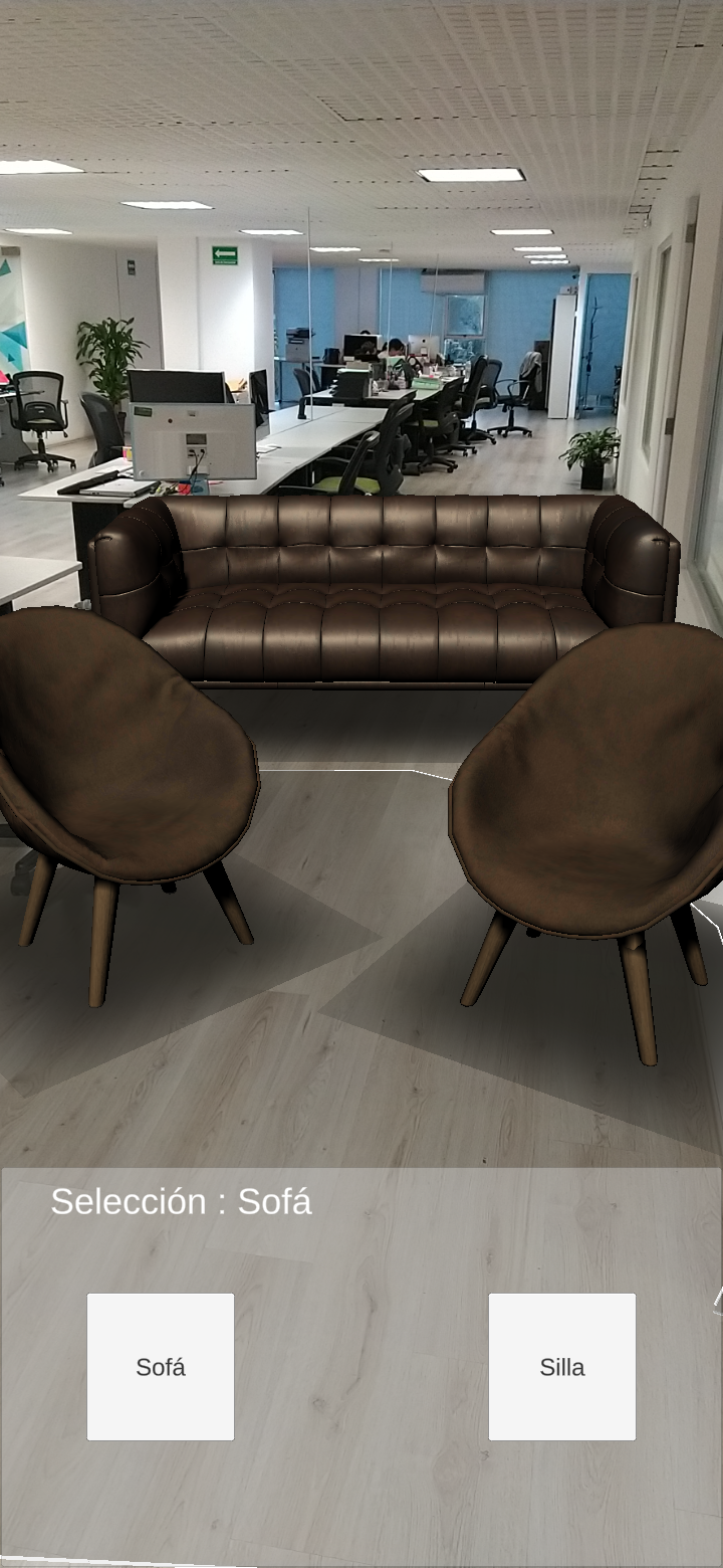 Furniture previzualization AR App