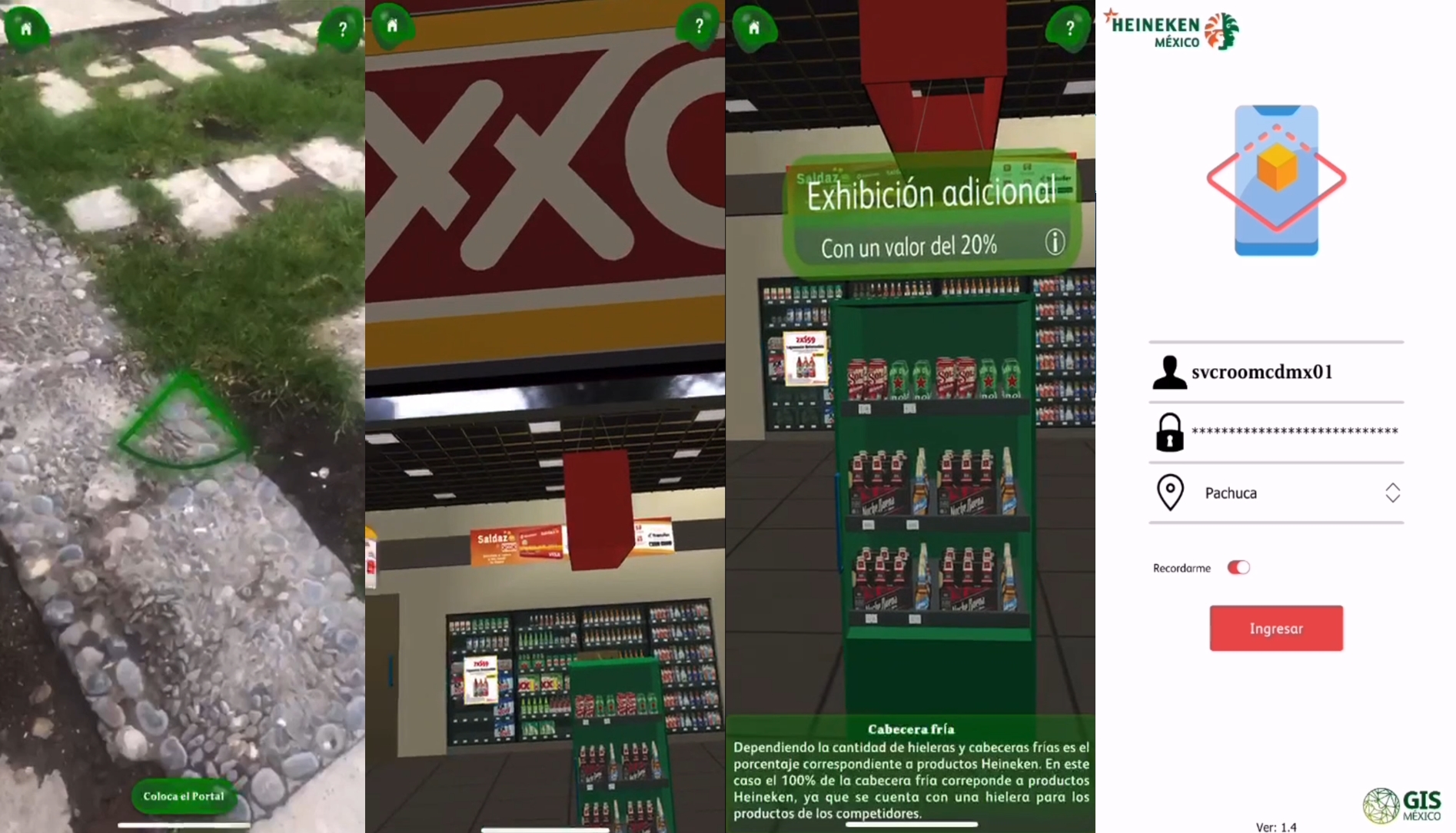 AR mobile trannig app for Heineken and OXXO